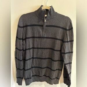 Grey Quarter Zip Sweater